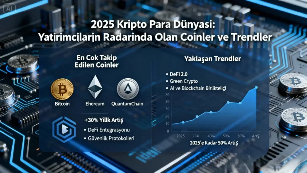 2025 kripto para rehberi görseli, kripto para trendleri ve yatırım analizleri