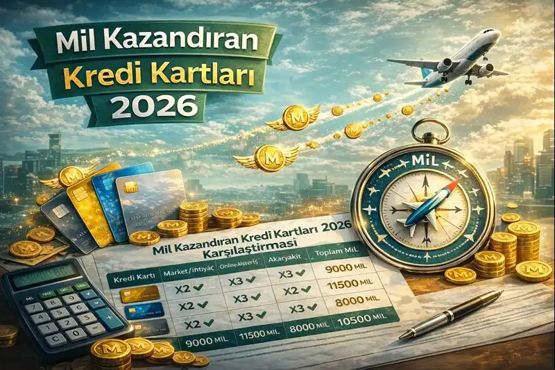Mil Kazandıran Kredi Kartları 2026: Hangi Kartla Bedava Uçulur?