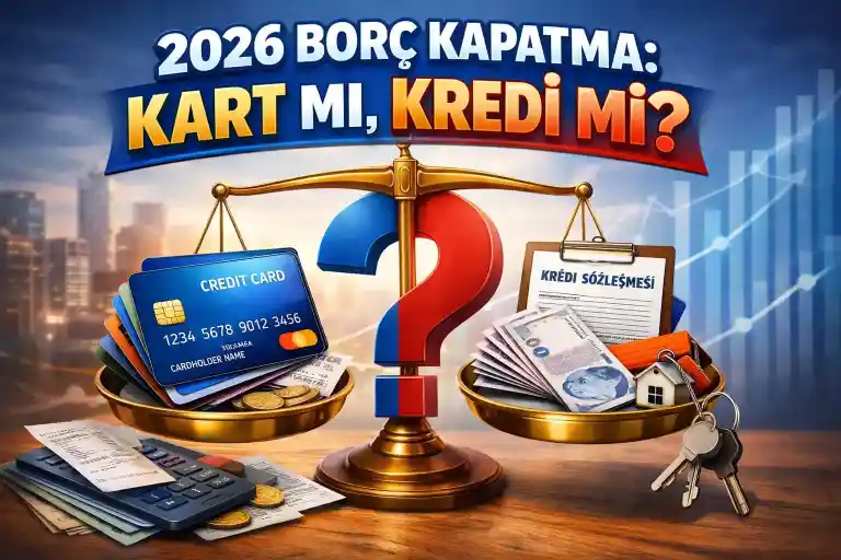 2026 Kredi Kartı Borcu Kapatma Rehberi: Kartta Kalmak mı İhtiyaç Kredisi mi? (Maliyet, Plan, Örnek Hesap + SSS)