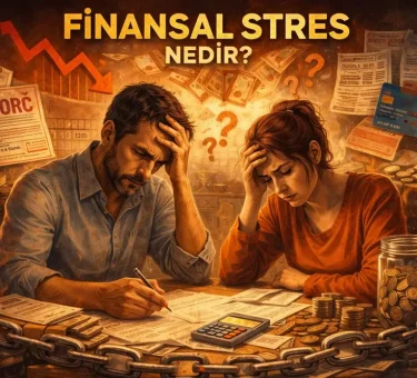 An informative financial infographic explaining what financial stress is, illustrating money pressure, debt, and budget anxiety.