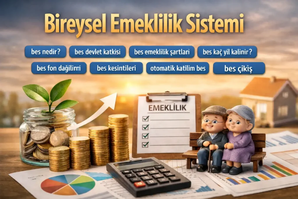 Bireysel Emeklilik Sistemi (BES) Rehberi: Fon Seçimi, Kesintiler, Haklar ve Süreçler (2026)