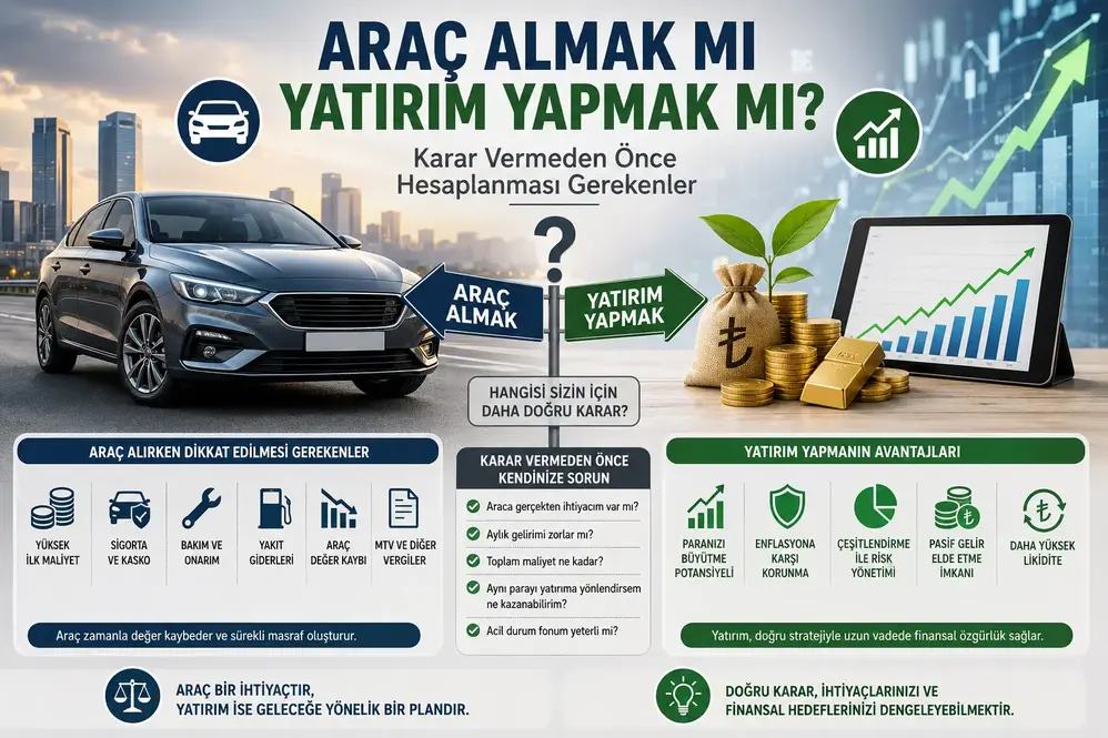 Araç Almak mı Yatırım Yapmak mı? Karar Vermeden Önce Hesaplanması Gerekenler
