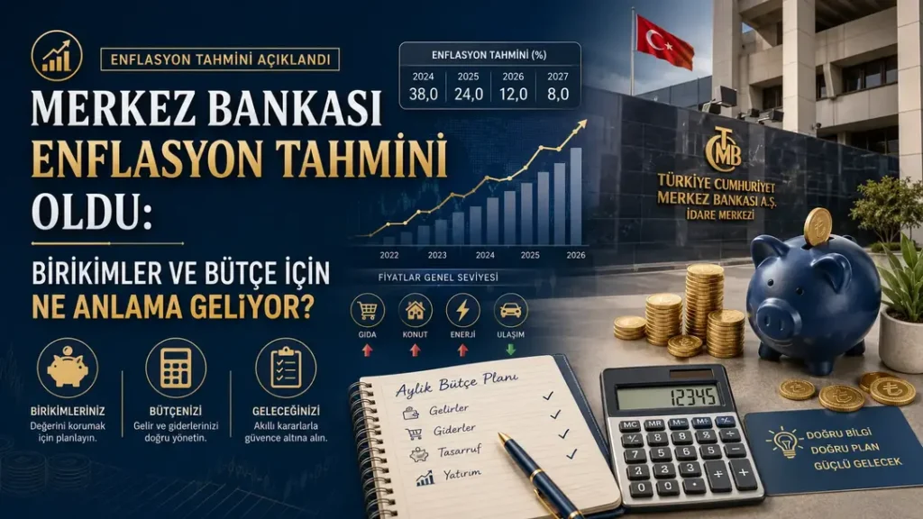 Merkez Bankası Enflasyon Tahmini Oldu: Birikimler ve Bütçe İçin Ne Anlama Geliyor?