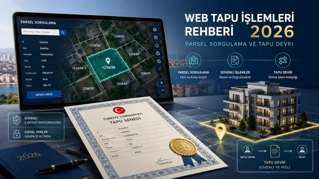 Web Tapu işlemleri: Web Tapu İşlemleri Rehberi 2026: Parsel Sorgulama ve Tapu Devri