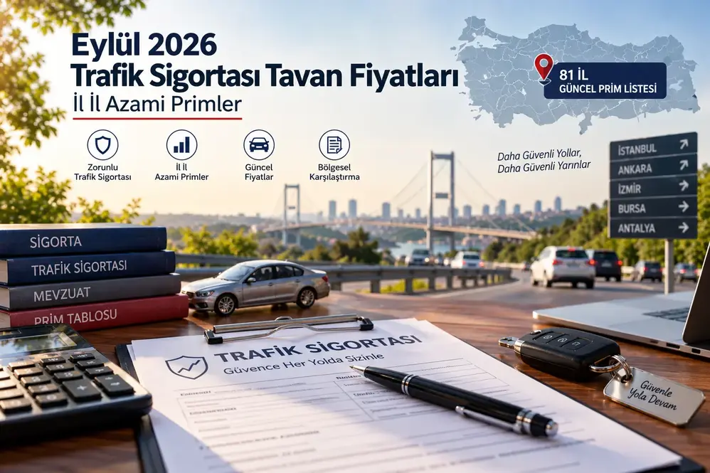 eylül trafik sigortası tavan fiyatları hakkında eylül 2026 trafik sigortası tavan fiyatlarını ve il il azami primleri